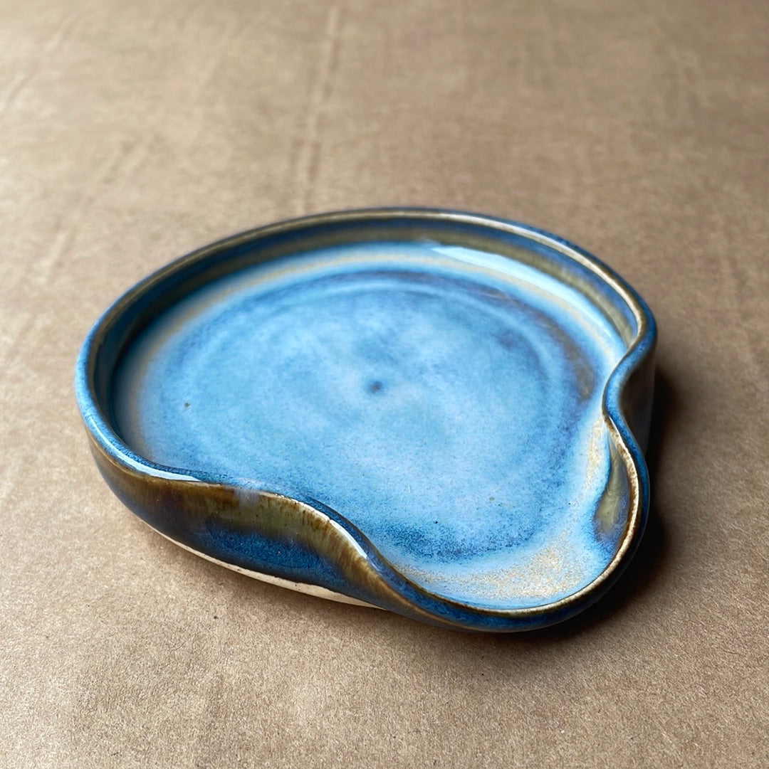 SECONDS Saltwater Blue Spoon Rest #2