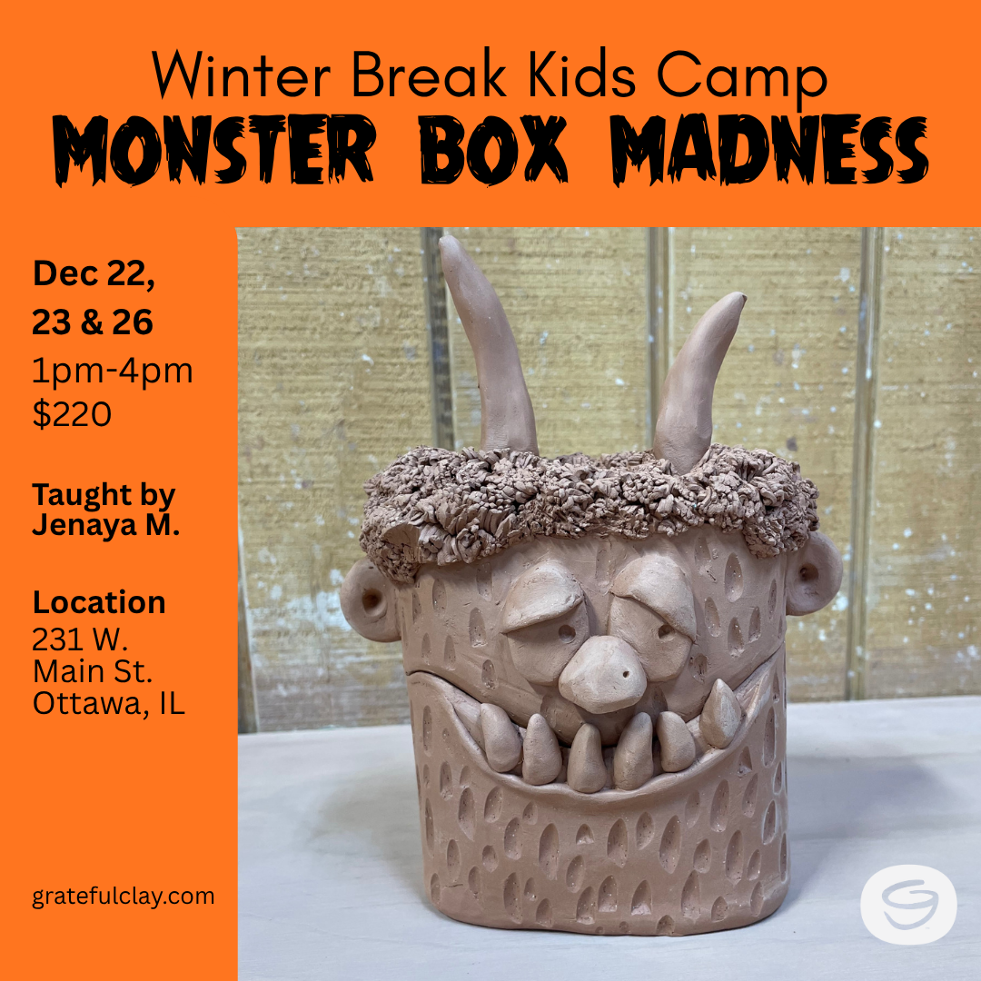Winter Break Kids Camp | Monster Box Madness | Dec 22, 23, & 26 1pm-4pm