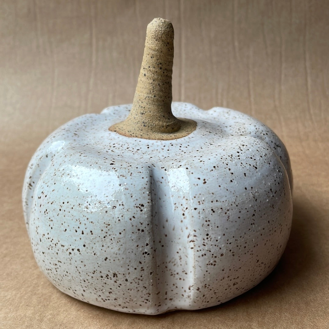 Medium Speckled Stoneware Pumpkin #7