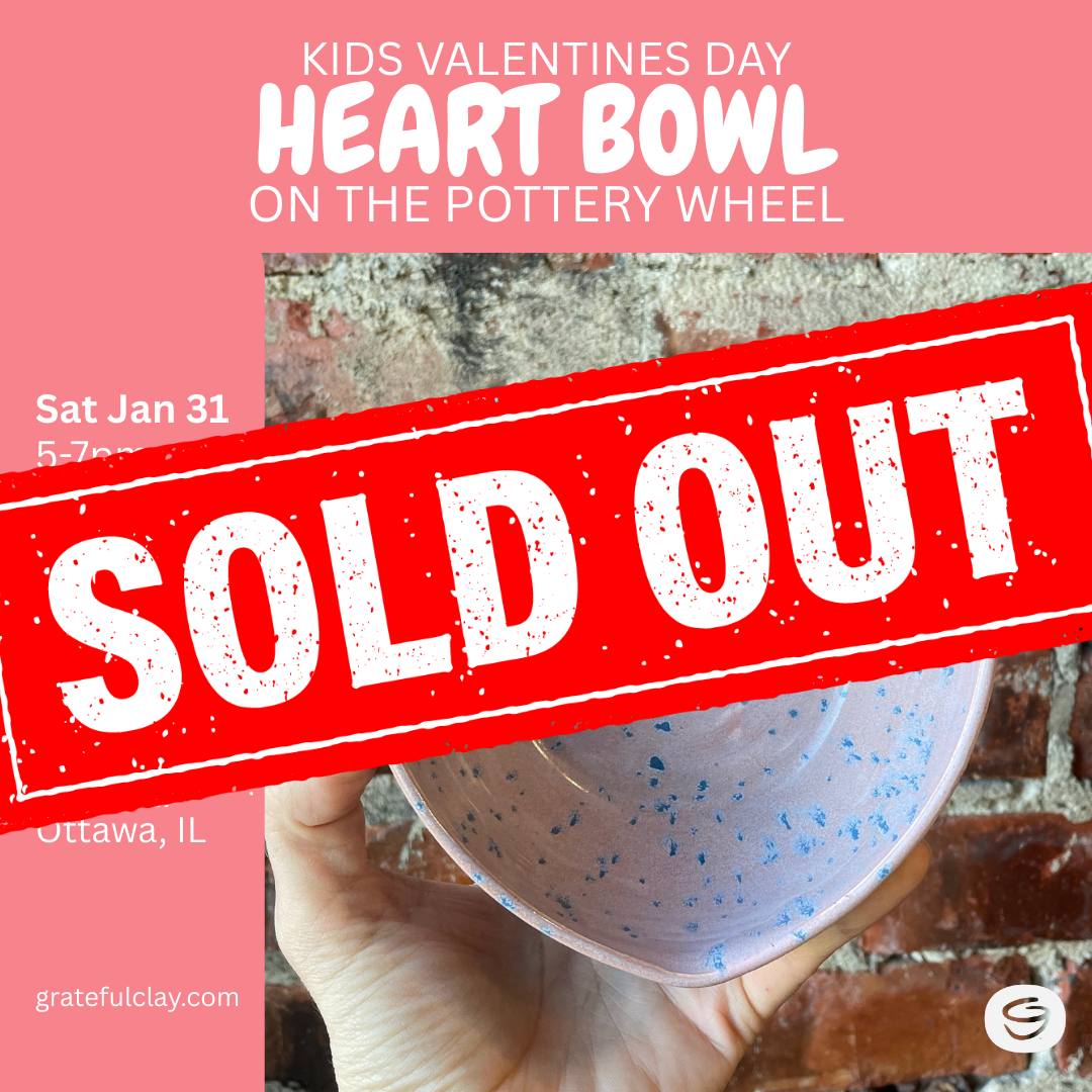 Kids Valentines Day Heart Bowl on the Pottery Wheel | Sat Jan 31st 5pm-7pm