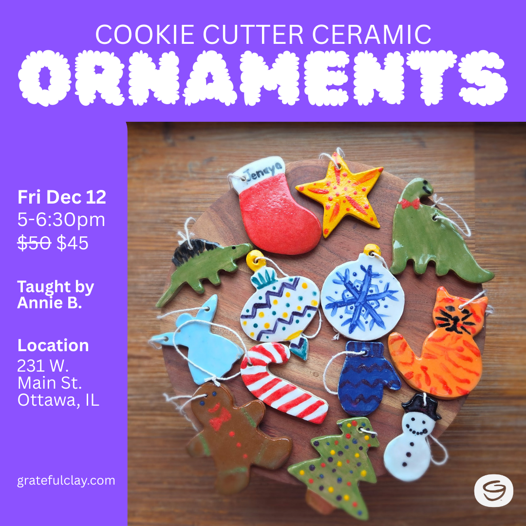 Cookie Cutter Ceramic Ornaments | Fri Dec 12th 5pm-6:30pm