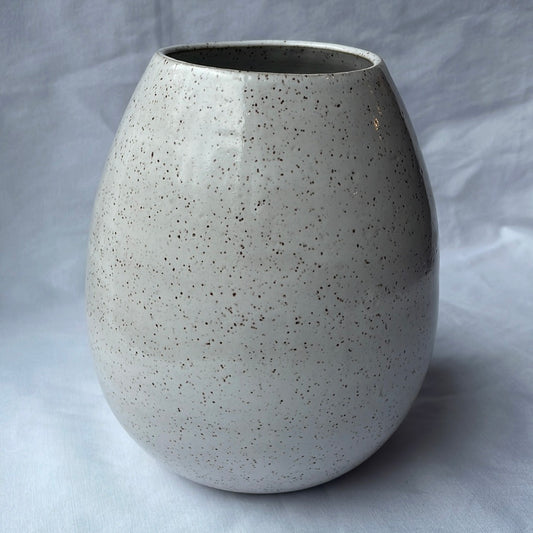 Speckled White Vase #1
