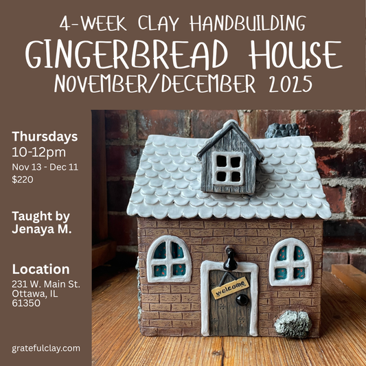 4-Week Hand-Building | Thursdays 10am-12pm | November 2025