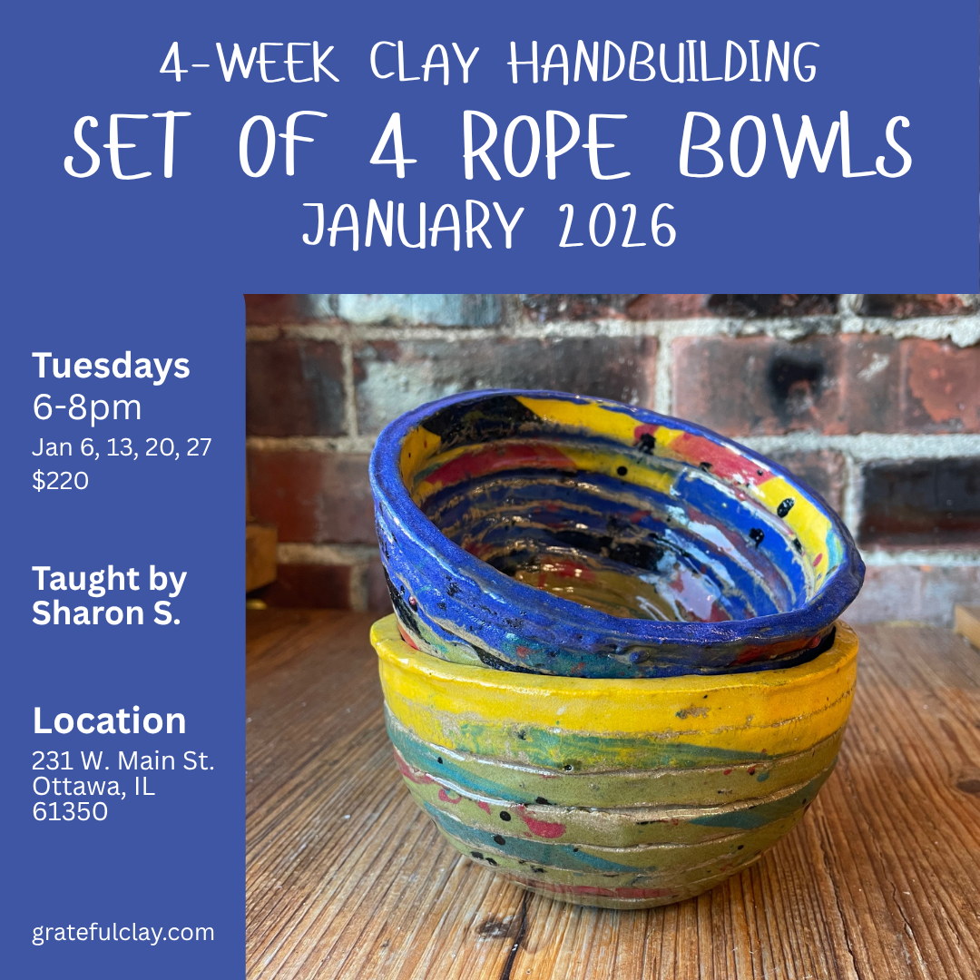 4-Week Hand-Building | Tuesdays 6pm-8pm | January 2026