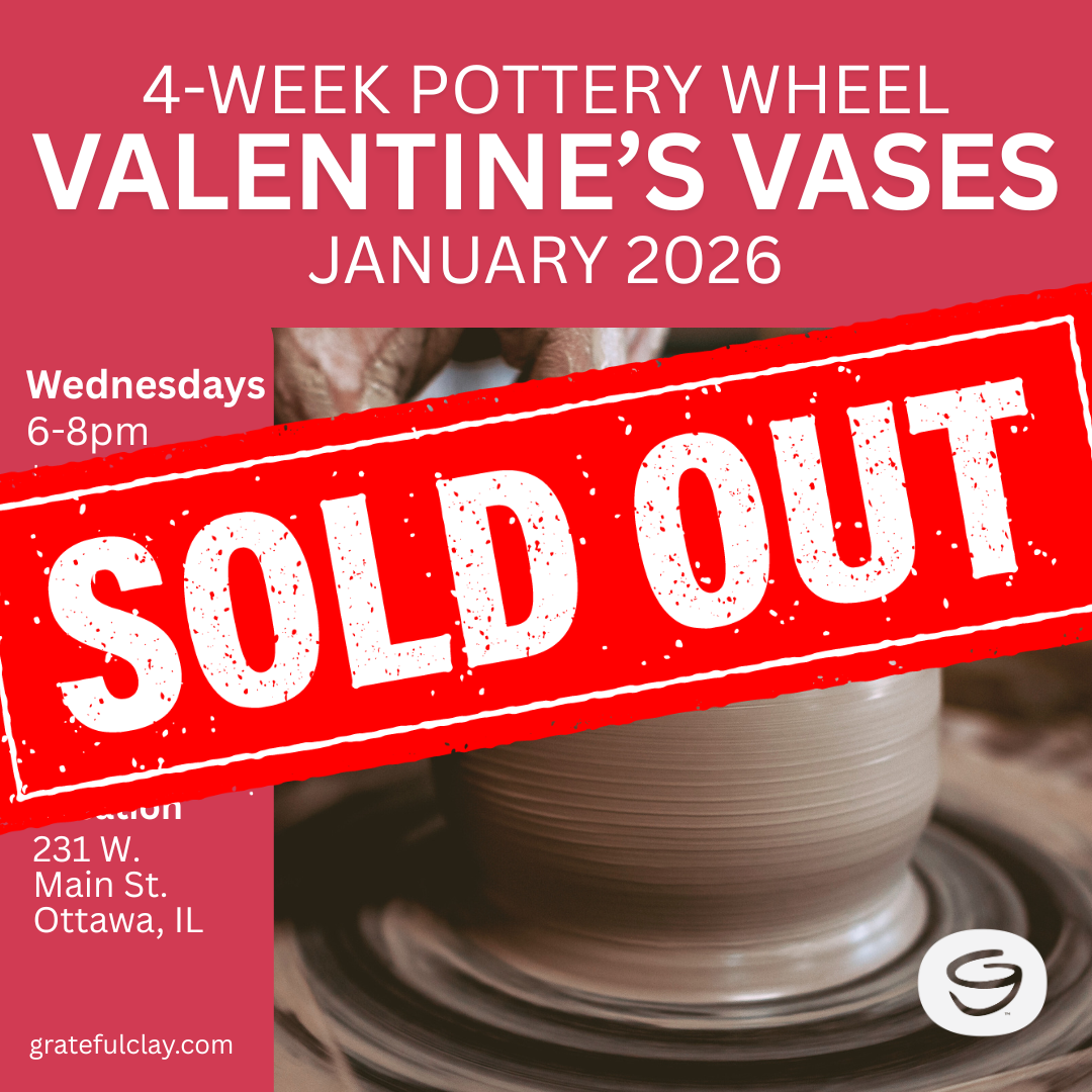 4-Week Pottery Wheel | January 2026 | Wednesdays 6pm-8pm