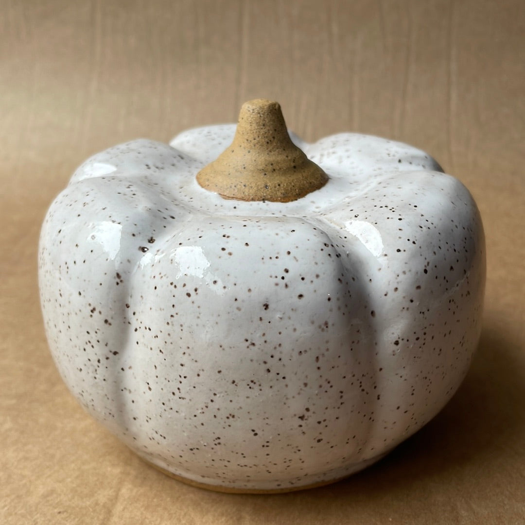 Medium Speckled Stoneware Pumpkin #5