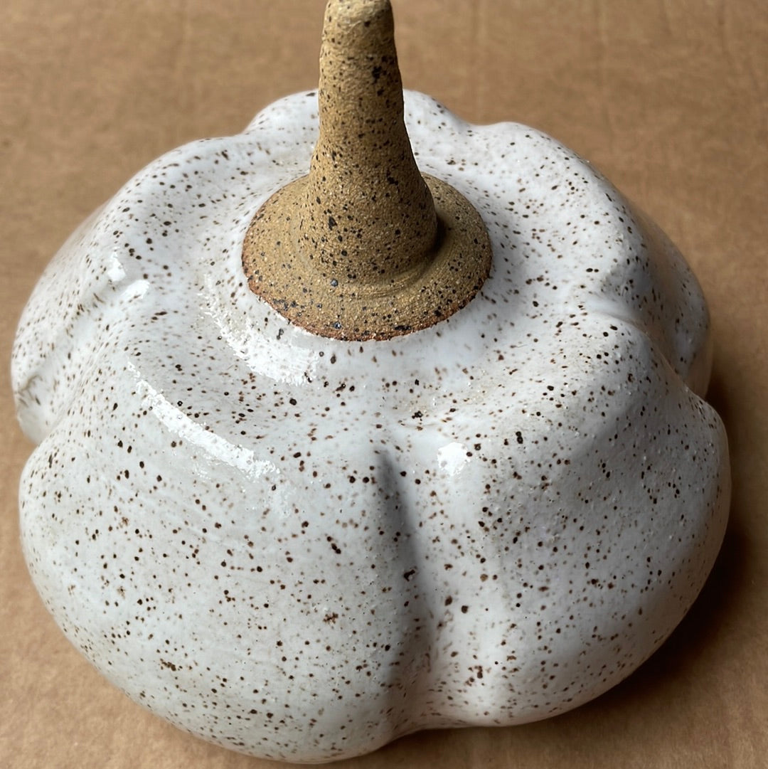 Medium Speckled Stoneware Pumpkin #6