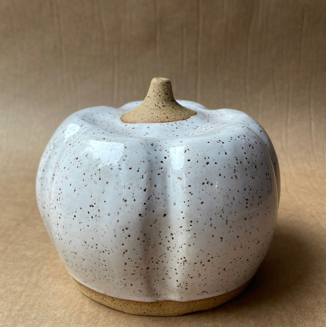 Medium Speckled Stoneware Pumpkin #2
