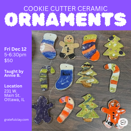 Cookie Cutter Ceramic Ornaments | Fri Dec 12th 5pm-6:30pm