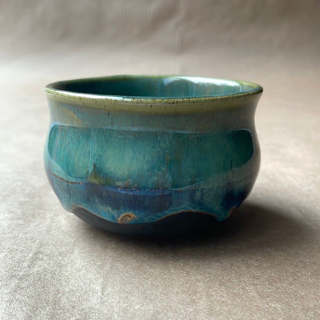 Emerald Waves Mini Vase #2