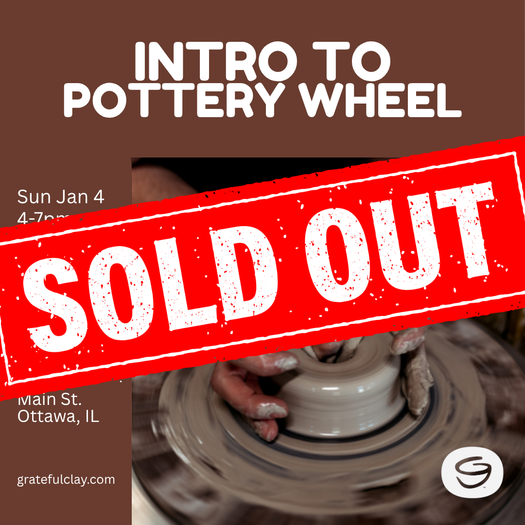 Intro to Pottery Wheel | Sun Jan 4th 4pm-7pm