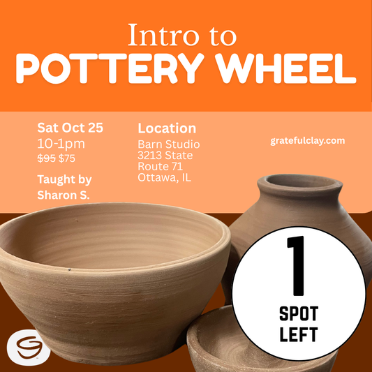 Intro to Pottery Wheel | Sat Oct 25th 10am-1pm