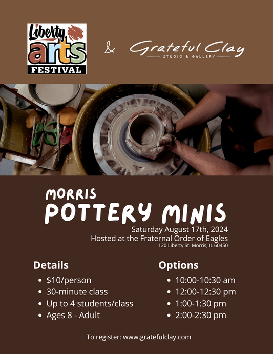 Liberty Arts Festival x Grateful Clay | Morris Pottery Minis