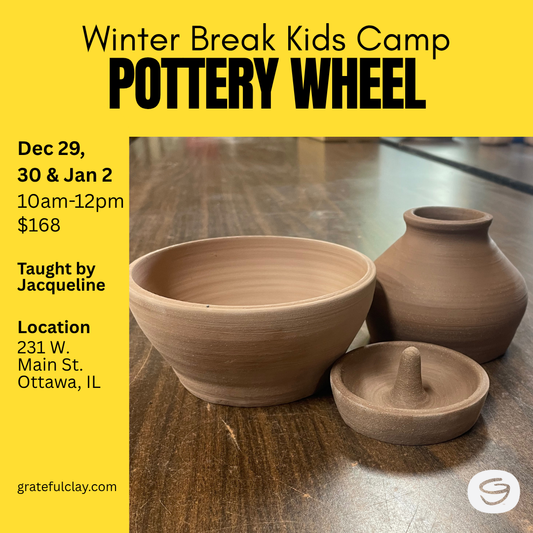 Winter Break Kids Camp | Pottery Wheel | Dec 29, 30, & Jan 2 10am-12pm