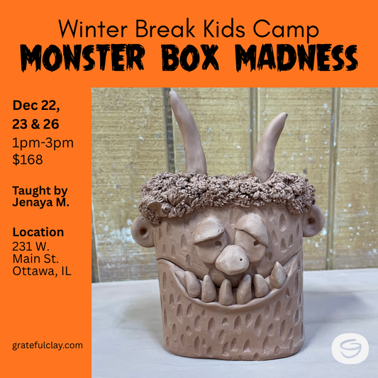 Winter Break Kids Camp | Monster Box Madness | Dec 22, 23, & 26 1pm-3pm