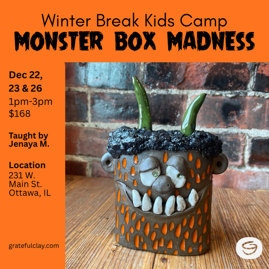 Winter Break Kids Camp | Monster Box Madness | Dec 22, 23, & 26 1pm-3pm