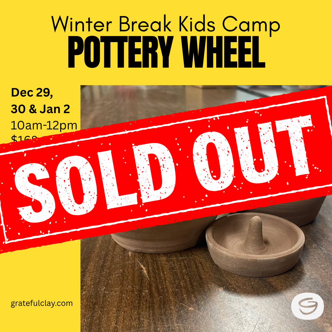 Winter Break Kids Camp | Pottery Wheel | Dec 29, 30, & Jan 2 10am-12pm